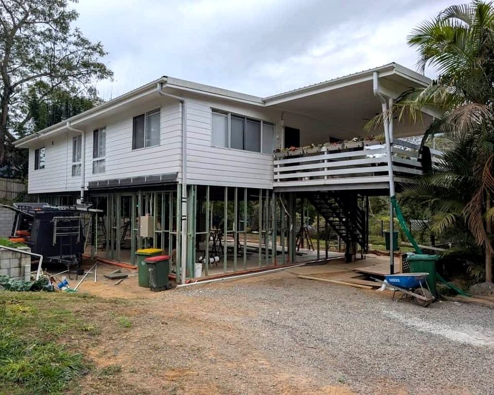 Home raised for improved flood resilience